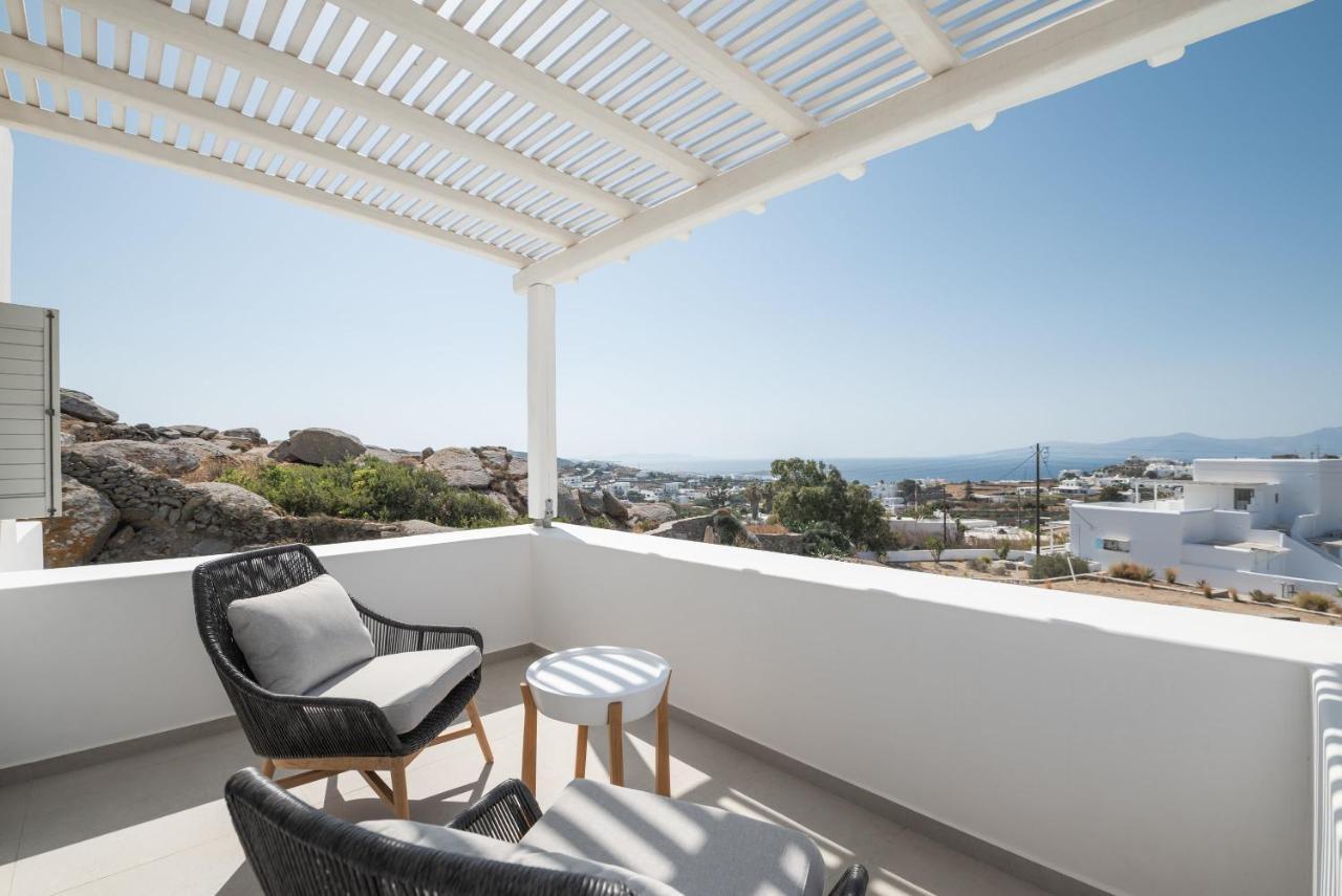 Villa Petra Mare Above Mykonos Town Private Pool エクステリア 写真